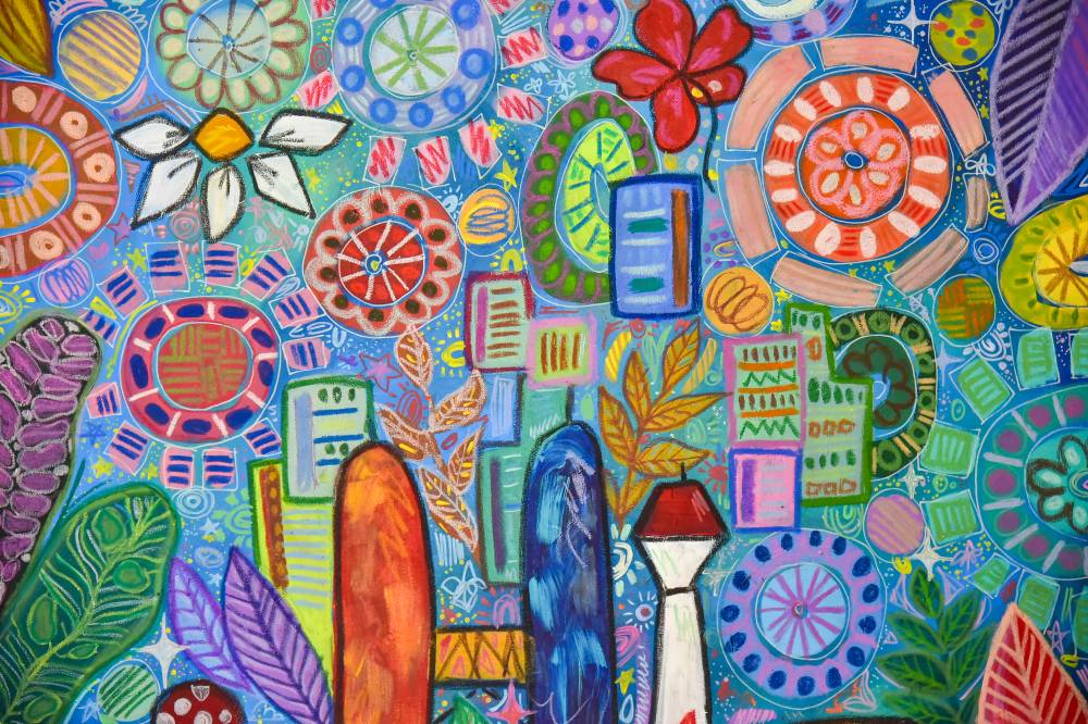 At just 17, Danya Adriana Feri Pito Manda is making a name for herself in Malaysia’s local art scene as a young painter who infuses abstract art with the richness of Malay culture - offering a refreshing blend of tradition and contemporary style. Photo by Bernama