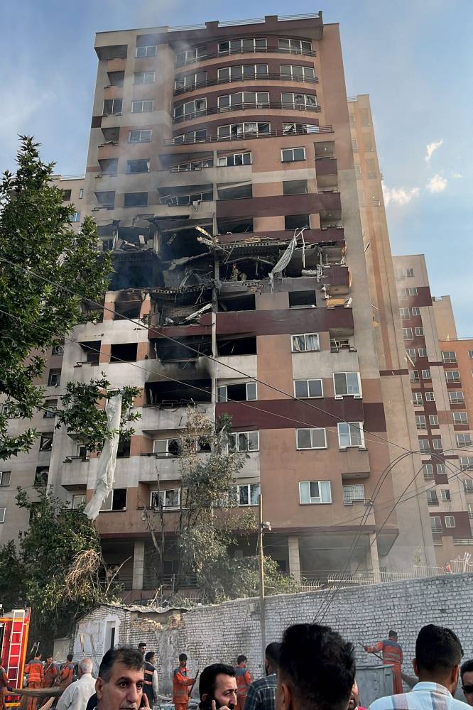 Israel carried out strikes against Iran early on June 13, targeting its nuclear and military sites as well as residential buildings in Tehran. Photo by AFP