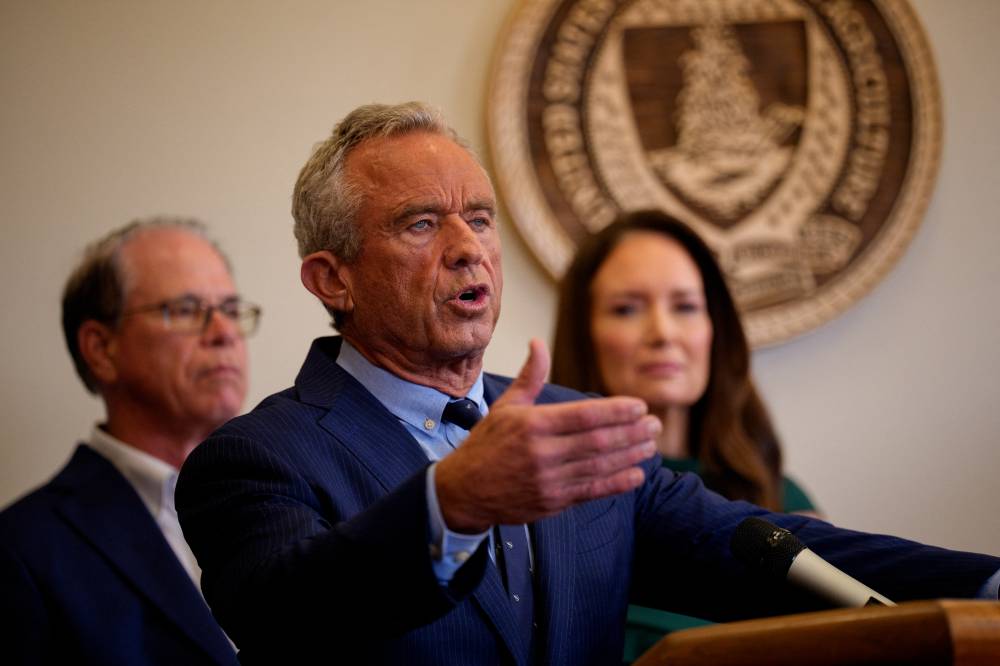 Health and Human Services Secretary Robert F. Kennedy Jr. (C). - (Photo by Andrew Harnik / AFP)