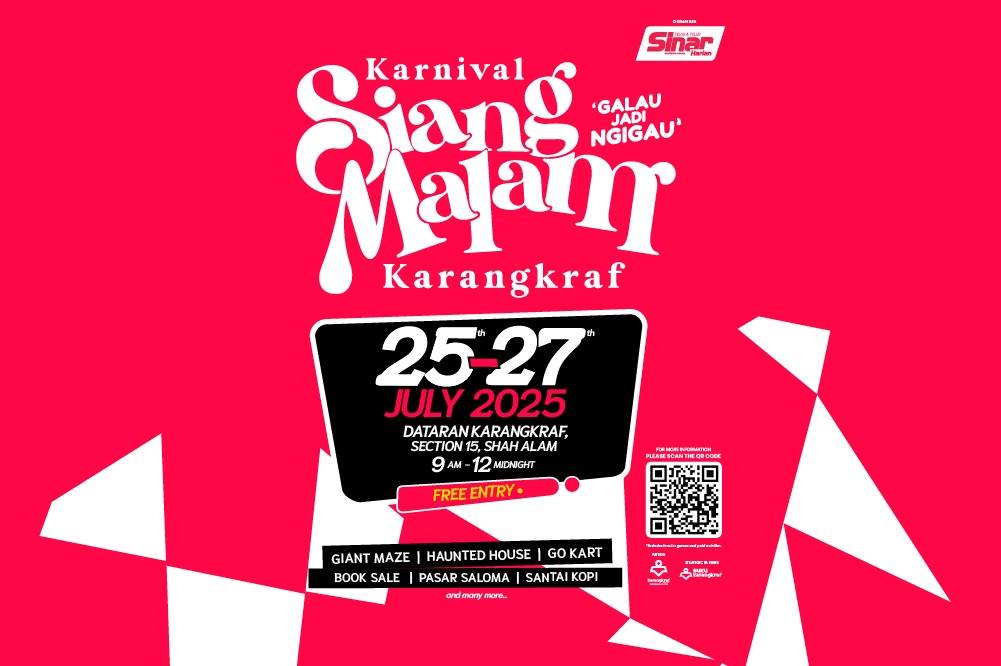 Karnival Siang Malam, which will take place from July 25 to 27 will celebrate the convergence of diverse cultures, lifestyles and generations in a relaxed and inclusive setting.
