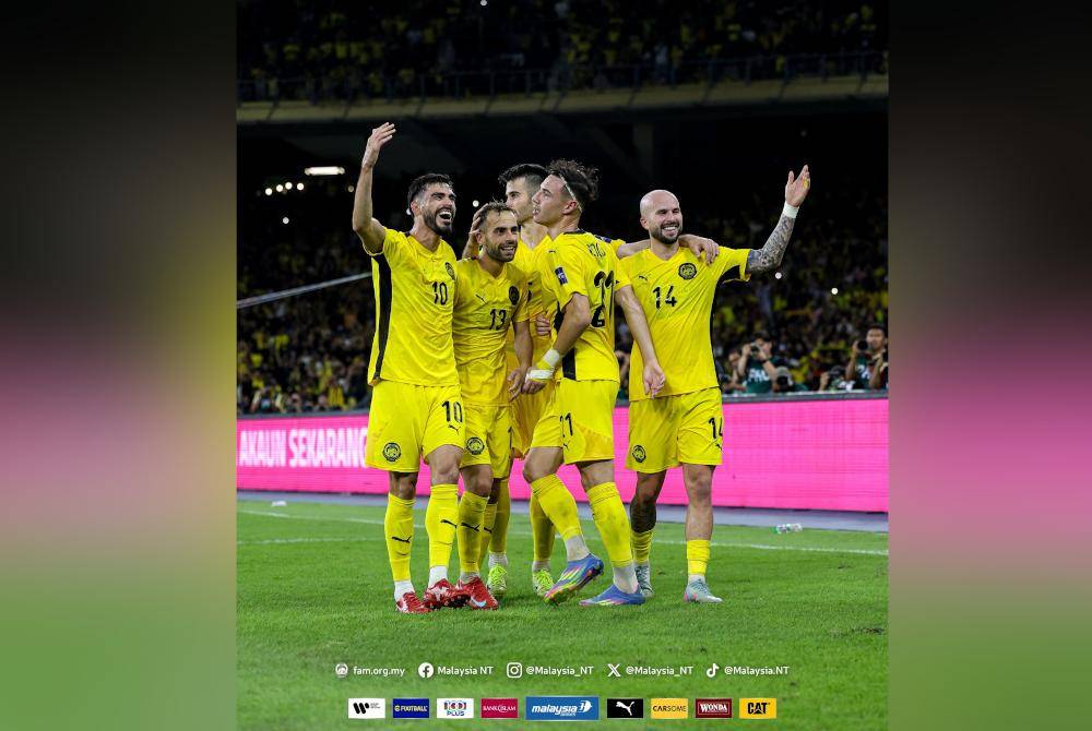 The combined efforts of heritage players with local players led to a historic 4-0 victory over Vietnam at the Bukit Jalil National Stadium in a Group F Asian Cup Qualifier — a win that ended a decade-long wait to overcome their regional rivals. Photo: MalaysiaT
