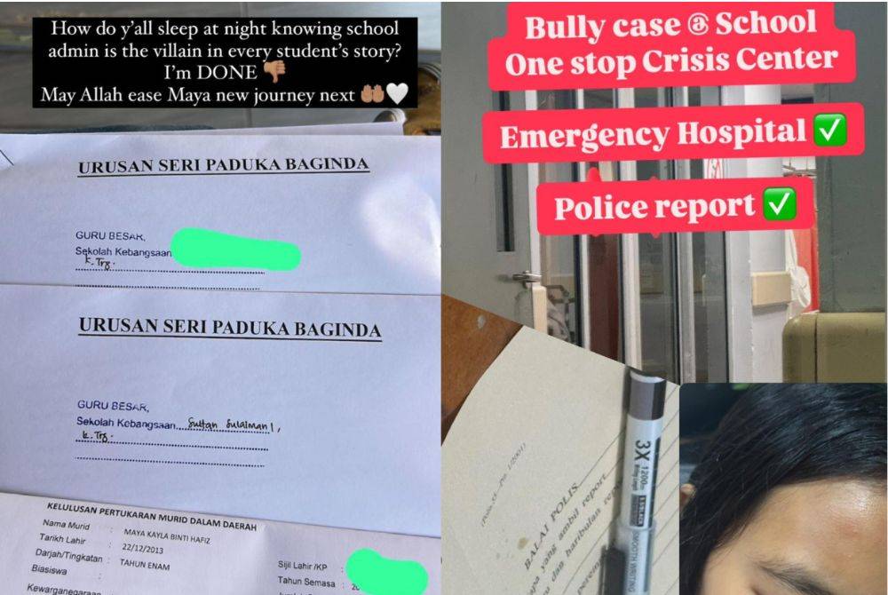 A viral Instagram post by Amir Hafiz has reignited national debate on school safety after his 12-year-old daughter, Maya, was hospitalised following an alleged physical assault at a primary school in Terengganu. Photo: Instagram / @amir.hafiz.125