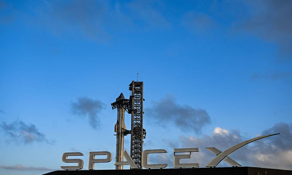 (FILES) The SpaceX Starship sits on the launch pad ahead of its sixth flight test from Starbase in Boca Chica, Texas, on Nov 17, 2024. - (Photo by CHANDAN KHANNA / AFP)