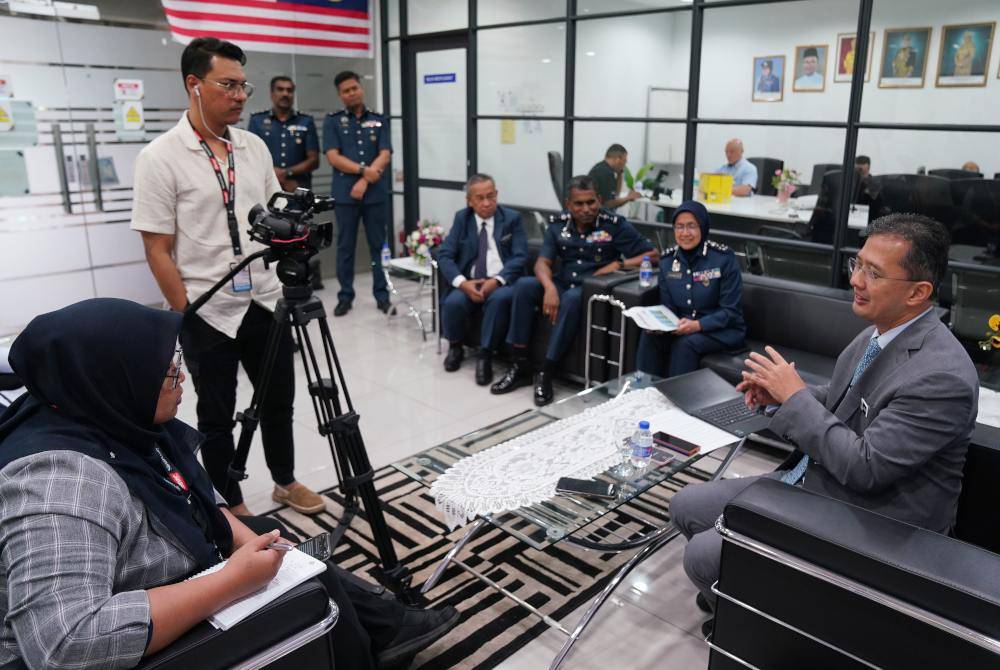 Chief Secretary of Treasury Datuk Johan Mahmood Merican during an interview with Sinar.