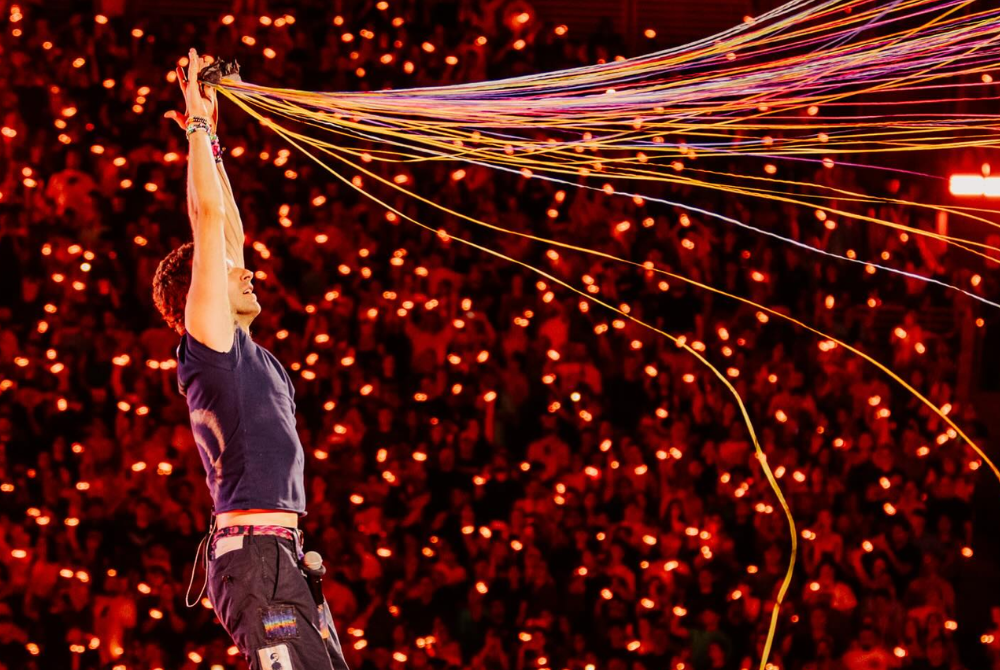 Nine of Coldplay’s previous albums will be rereleased on clear records made from recycled plastic bottles. - Photo source: Coldplay/Facebook