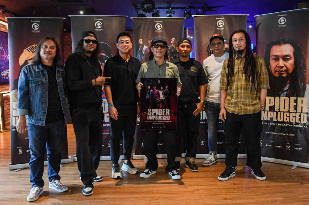 Spider vocalist Rustam Mustafah, better known as Tam, said the unplugged concert, in acoustic format, is a long-held dream and will feature a more intimate, dynamic and energetic musical arrangement. - Bernama photo 