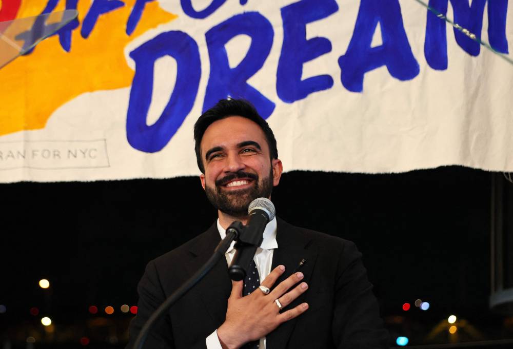New York mayoral candidate, State Rep. Zohran Mamdani (D-NY) speaks to supporters during an election night gathering at The Greats of Craft LIC on June 24, 2025 in the Long Island City neighborhood of the Queens borough in New York City. AFP photo