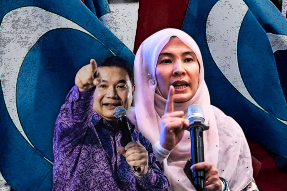 Nurul Izzah and Rafizi both contested for PKR's deputy president post. (Photo by Sinar Daily) 