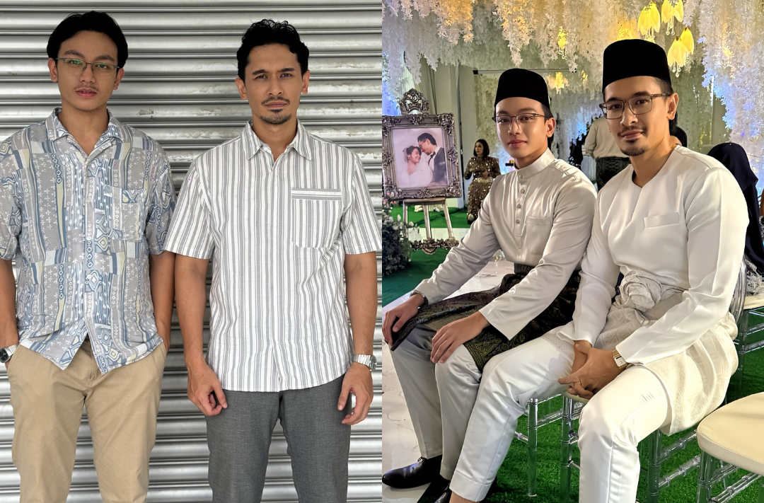 Nazrief Nazri with his Seribu Tahun co-star, Zarif Ghazzi