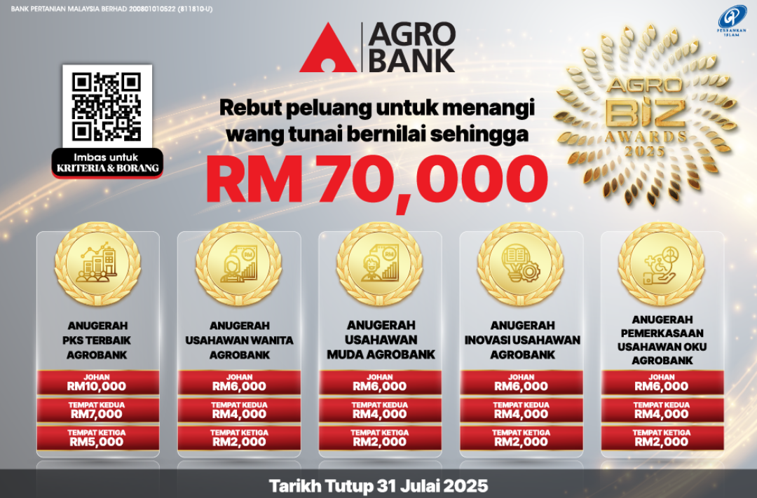With a total prize pool of RM70,000, the awards aim to recognise individuals and businesses that are not only thriving commercially but also contributing meaningfully to the national food security agenda. Photo: Canva