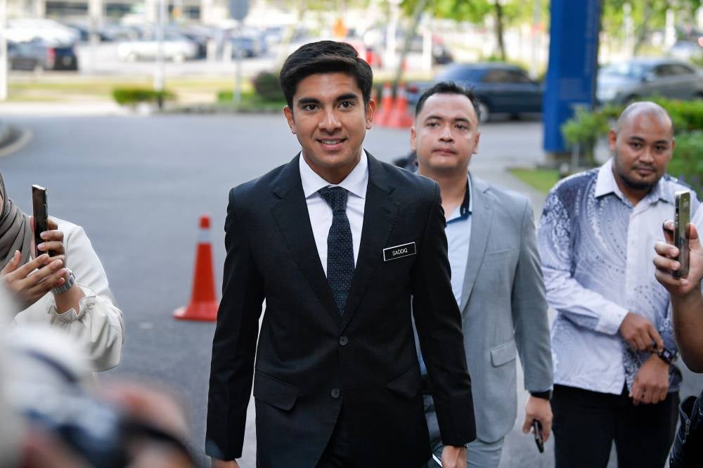 The Court of Appeal yesterday acquitted and discharged Muar MP Syed Saddiq Syed Abdul Rahman of four charges involving criminal breach of trust, misappropriation of property and money laundering linked to funds from Angkatan Bersatu Anak Muda. - Photo by Bernama