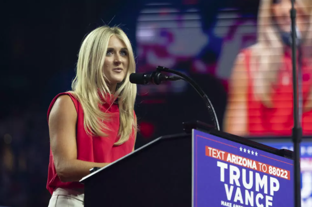 Former competitive swimmer Riley Gaines spoke at campaign events for US President Donald Trump. - Photo by Rebecca Noble / GETTY IMAGES NORTH AMERICA/AFP/File