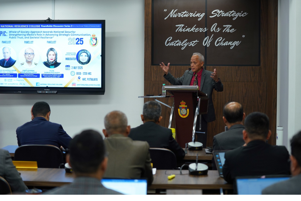 Datuk Muhammad Nasir Hamzah at The National Resilience College Roundtable held at the National Resilience College, Putrajaya, on Wednesday.