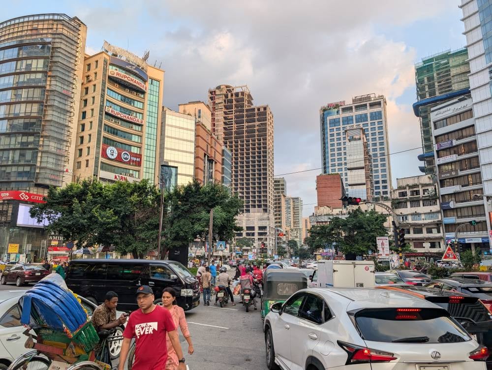 The city’s upscale Gulshan neighbourhood, known for its modern hotels, corporate towers and shopping centres, continues to attract both locals and visitors. - Bernama photo