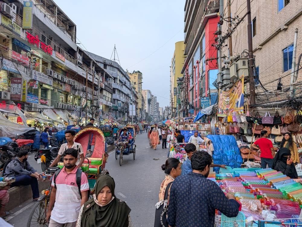 The city’s upscale Gulshan neighbourhood, known for its modern hotels, corporate towers and shopping centres, continues to attract both locals and visitors. - AFP