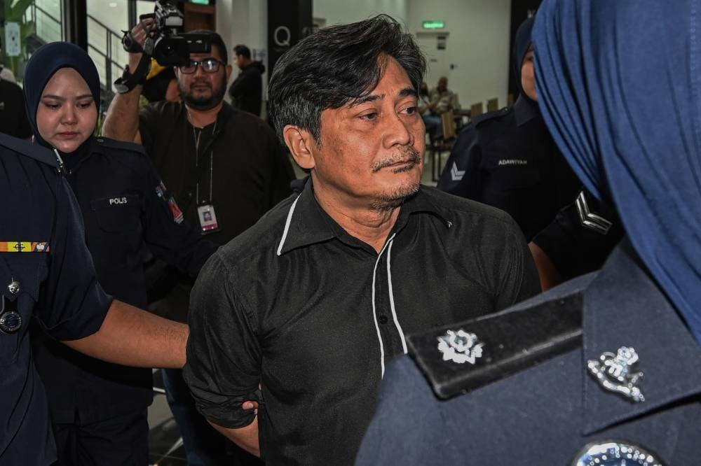 Azman Hasim, 61, is charged with raping the girl, who was 12 years and four months old then, at a house in Taman Seraya here, in the middle of last year. Photo by Bernama
