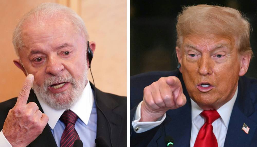 Brazil's President Luiz Inacio Lula da Silva (left) and US President Donald Trump. AFP FILE PIX