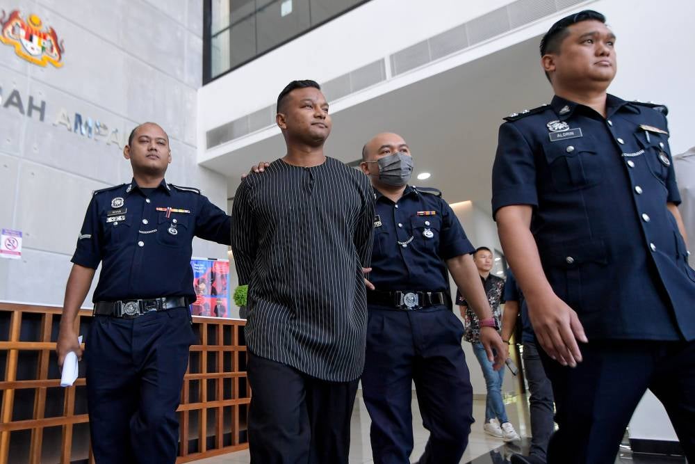 Muhamad Iqbal Muhamad Nor, 22, pleaded not guilty at the Selayang Magistrate’s Court on the charge that he allegedly committed. Photo by Bernama