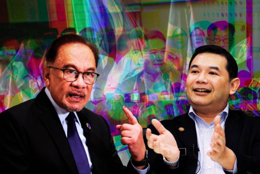 As echoes of past political chaos linger, a bold move by PKR MPs challenges the stability of the Anwar administration, exposing deep fissures and public disillusionment. - Photo illustrated by Sinar Daily