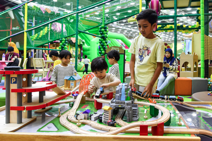 The indoor playground helps boost children’s confidence as many of the activities are sensory-based, one of them being the chatting segment during the ‘Wau Chat’ session. - Bernama photo