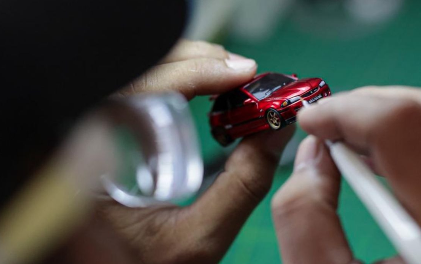 Mohd Jaidin often receives special orders from customers wanting to gift miniature cars to their partners - as birthday surprises or wedding mementos. - Bernama photo