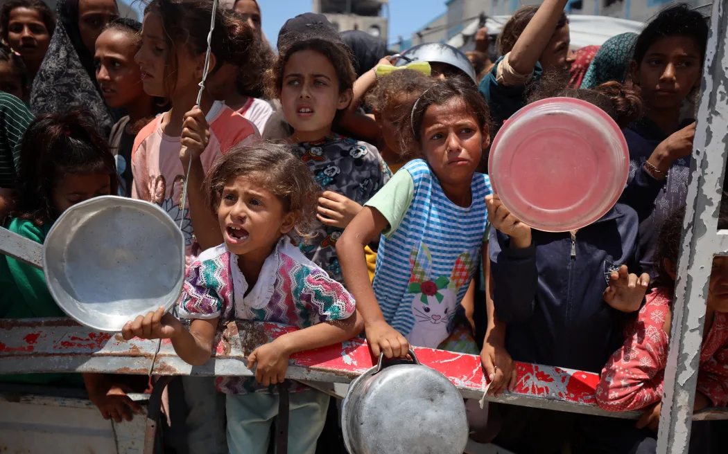 At least 18 people have died from starvation over the past 24 hours alone. Photo by AFP