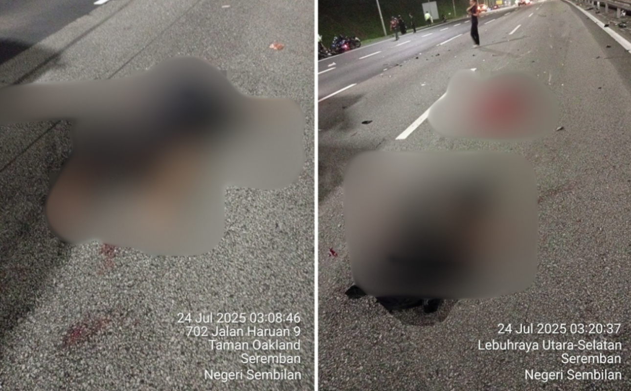 Three motorcyclists were killed and 11 others injured in an accident at KM262 northbound of the North-South Expressway early this morning.