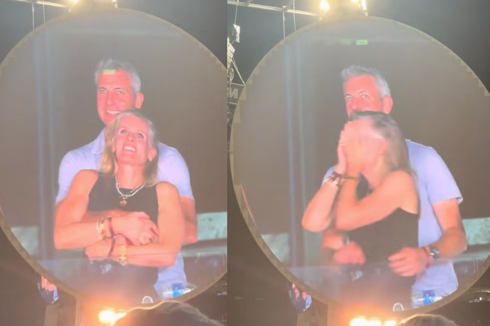 During a Coldplay concert, Astronomer's CEO Andy Byron and Head of HR Kristin Cabot were caught embracing on the kiss cam - both reportedly married to others, which instantly ignited a social media firestorm and escalated into the biggest global scandal as the incident exposed their identities, led to Byron's resignation, and sparked international debate about privacy, corporate ethics, and public shaming. (Internet Photo) 