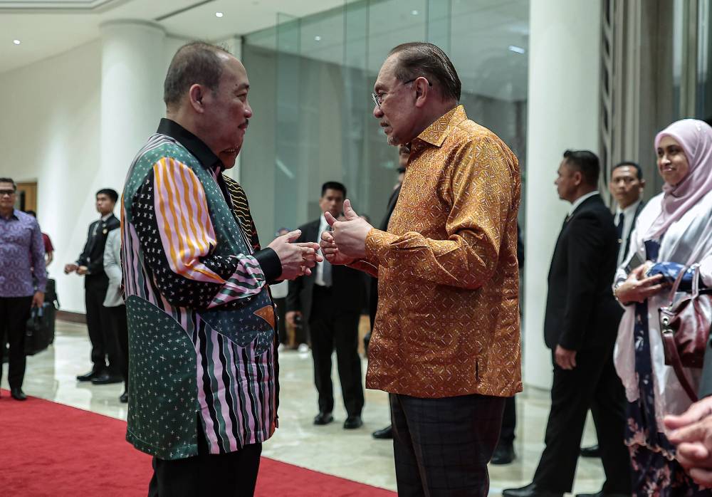 The decision emerged from meetings between GRS chairman Datuk Seri Hajiji Noor and the presidents of the component parties, including PBS acting president Datuk Seri Dr Joachim Gunsalam. - Bernama photo