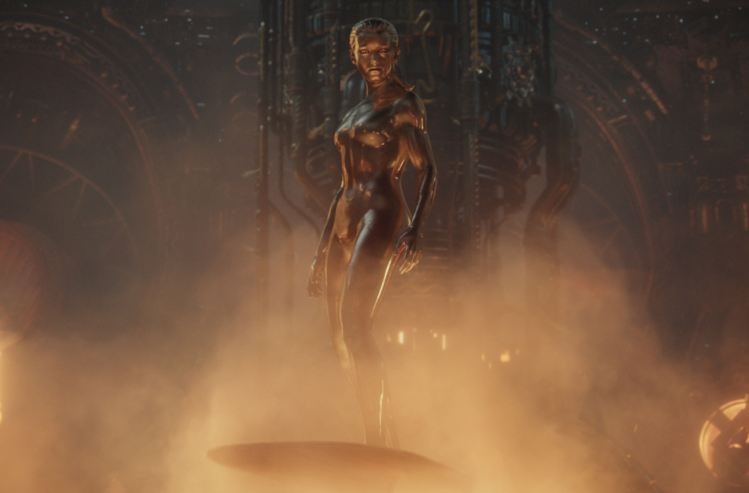 Julia Garner plays Silver Surfer, the steely wanderer. Photo: Marvel Studios 