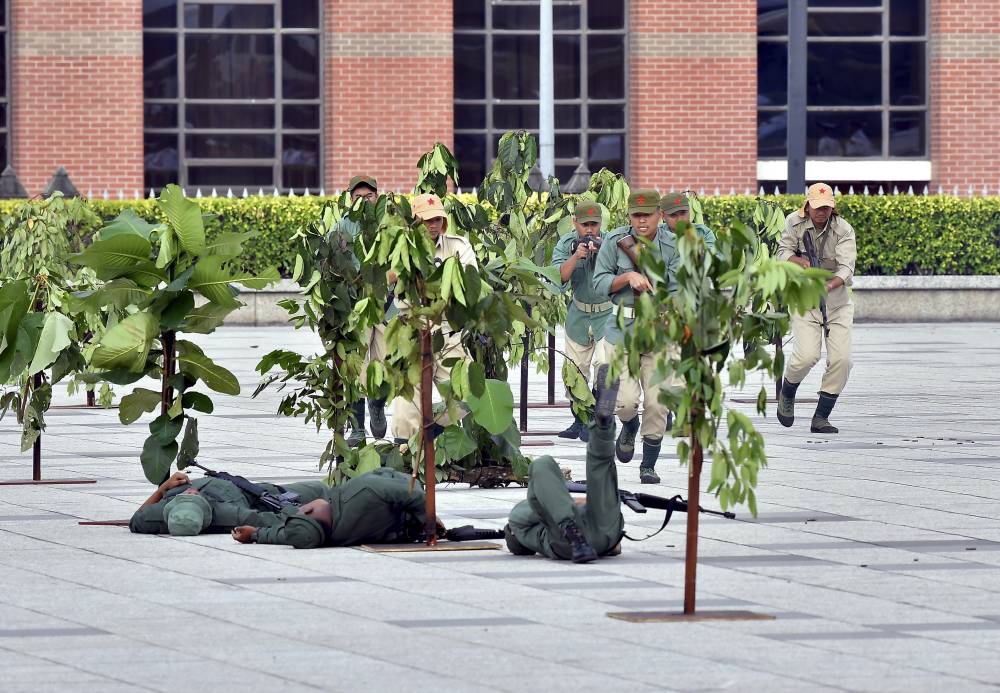 A special pantomime performance titled "Zabri, Pejuang Sang Saka Biru" by the Royal Malaysia Police (PDRM) was held during the parade ceremony in conjunction with the 2025 Warriors’ Day celebration at Dataran Pahlawan today. Photo by Bernama