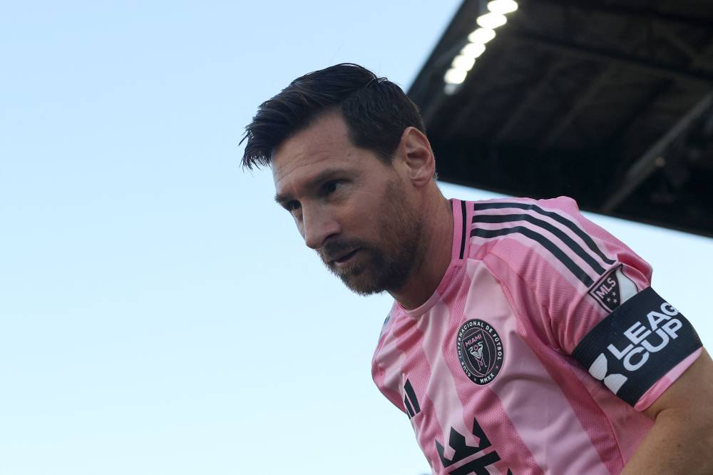 Lionel Messi #10 of Inter Miami CF enters the pitch prior to the Leagues Cup Phase One match between Inter Miami CF and Club Necaxa at Chase Stadium on Aug 2, 2025 in Fort Lauderdale, Florida. - (Photo by Leonardo Fernandez / Getty Images via AFP)