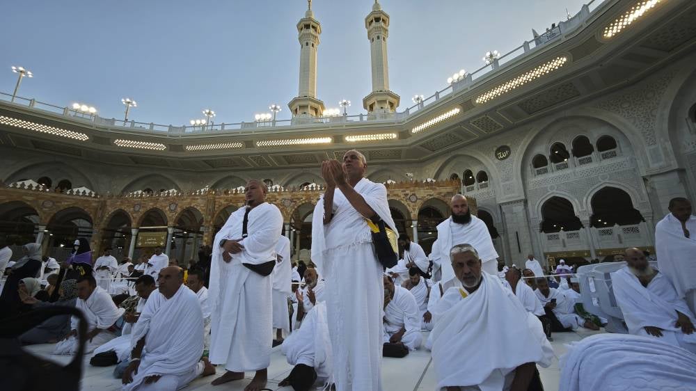 Pilgrims perform optional prayers and supplications after completing the tawaf umrah. - Photo by Bernama