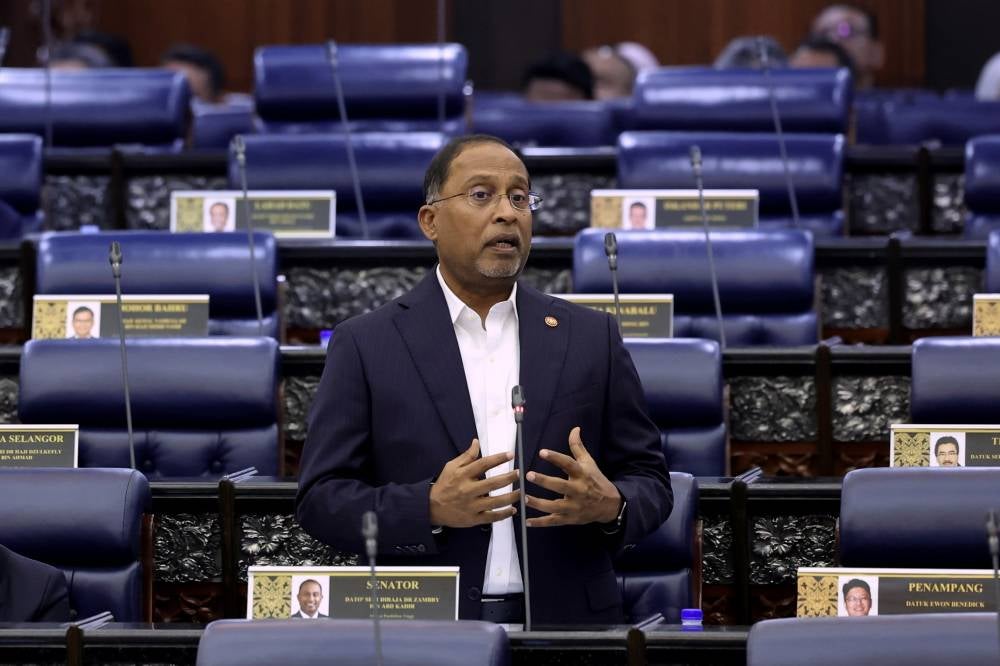 Higher Education Minister Datuk Seri Dr Zambry Abdul Kadir at the Dewan Rakyat, today. - Photo by Bernama