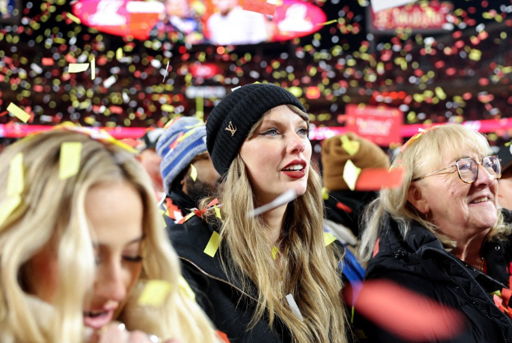 A brief clip from the New Heights podcast, hosted by her National Football League (NFL) star boyfriend Travis Kelce and his brother Jason, a former NFL player, was posted on Instagram. - AFP file photo