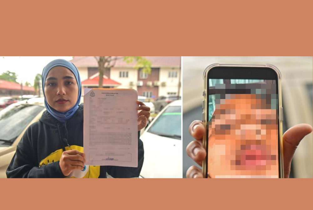 Rifka displayed a copy of the police report lodged following the alleged bullying incident involving her son.