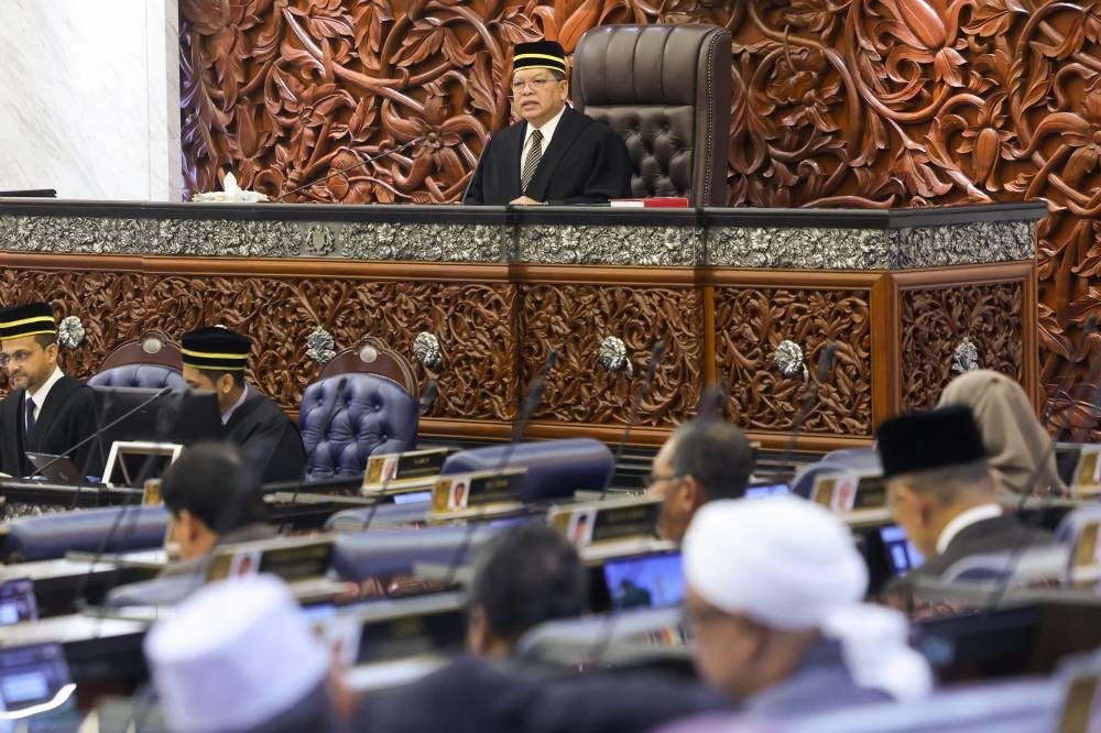 Johari entered the chamber to chair the sitting and admonished certain MPs for engaging in heated exchanges, including the use of inappropriate language. - Bernama photo