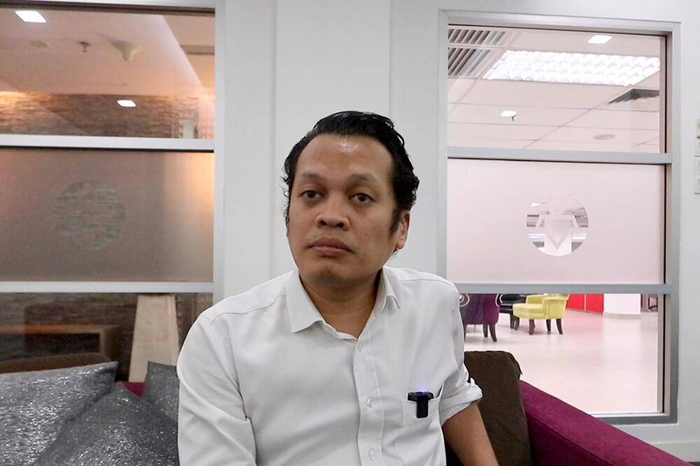 Setiawangsa MP Nik Nazmi Nik Ahmad at the Karangkraf Complex, today.