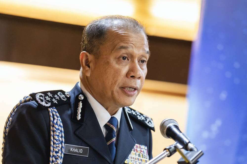 Inspector-General of Police Tan Sri Mohd Khalid Ismail. Photo by Bernama