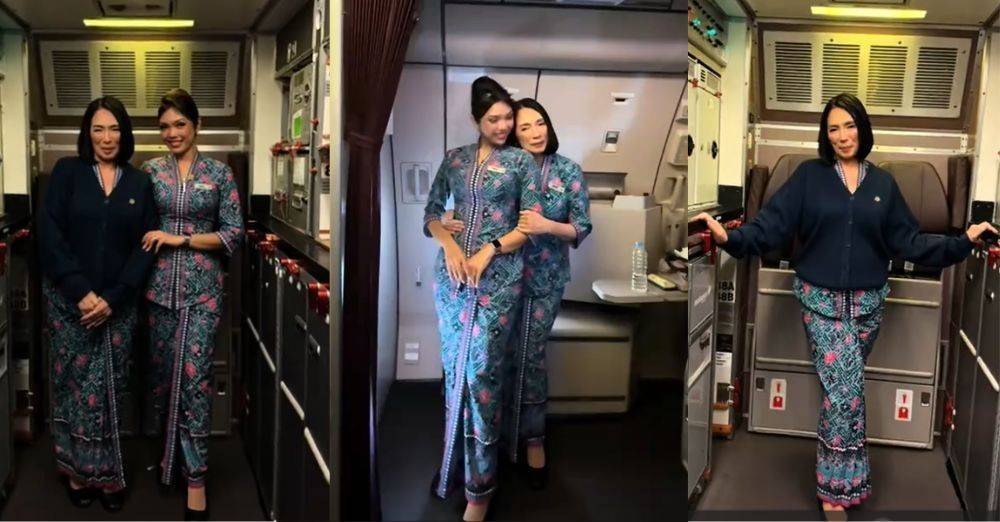 She celebrated in the skies alongside her daughter, Delilah Zainal. Photo: TikTok