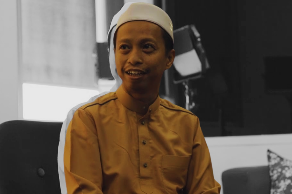 Islamic preacher Salman Maskuri better known as PU Salman. - Photo: YouTube / Zayan MY (edited in Canva)
