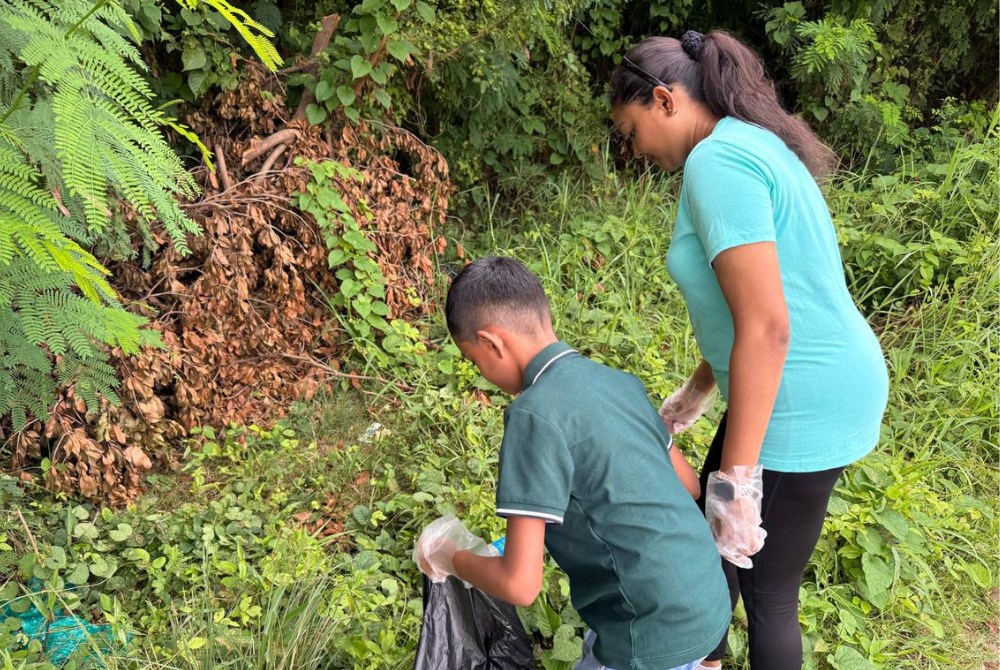 Kasthuri’s most treasured moment came at an orphanage, sharing food, eco-friendly gifts and lessons on protecting the planet.