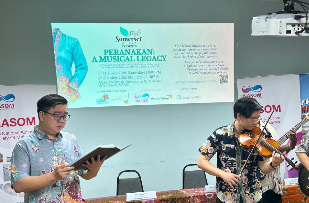 A sneak preview to Peranakan: A Musical Legacy concert on Oct 4-5 at DPAC to celebrate diversity of South-east Asia’s Baba and Nyonya heritage with well-loved songs like Bengawan Solo, Burung Kakak Tua to name a few.