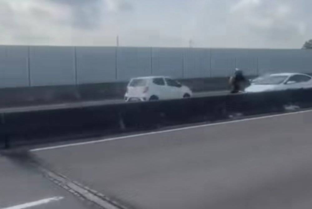 A viral screenshot shows a car being driven against traffic on the EDL Highway.