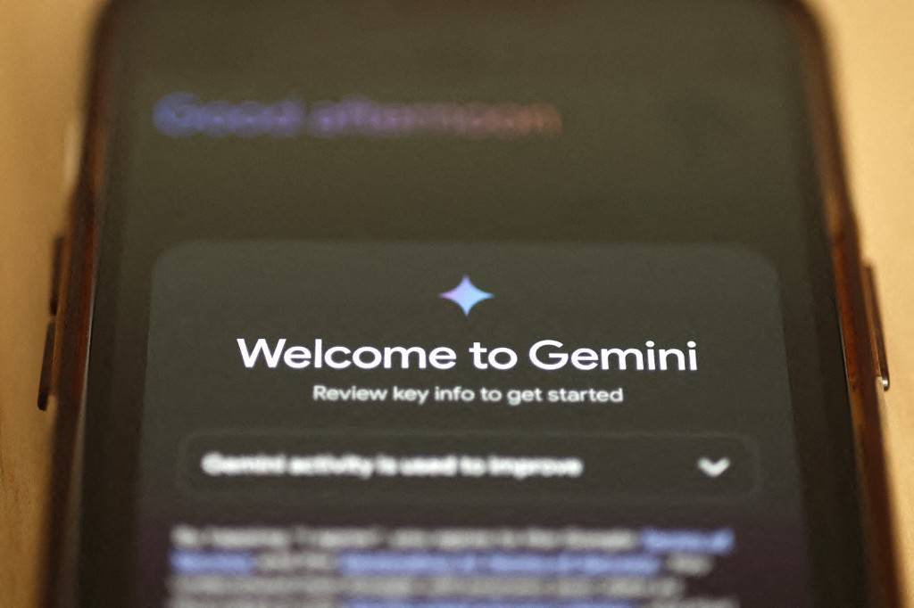 In this photo illustration, Gemini Ai is seen on a phone on March 18, 2024 in New York City. (Photo by Michael M. Santiago / GETTY IMAGES NORTH AMERICA / Getty Images via AFP)