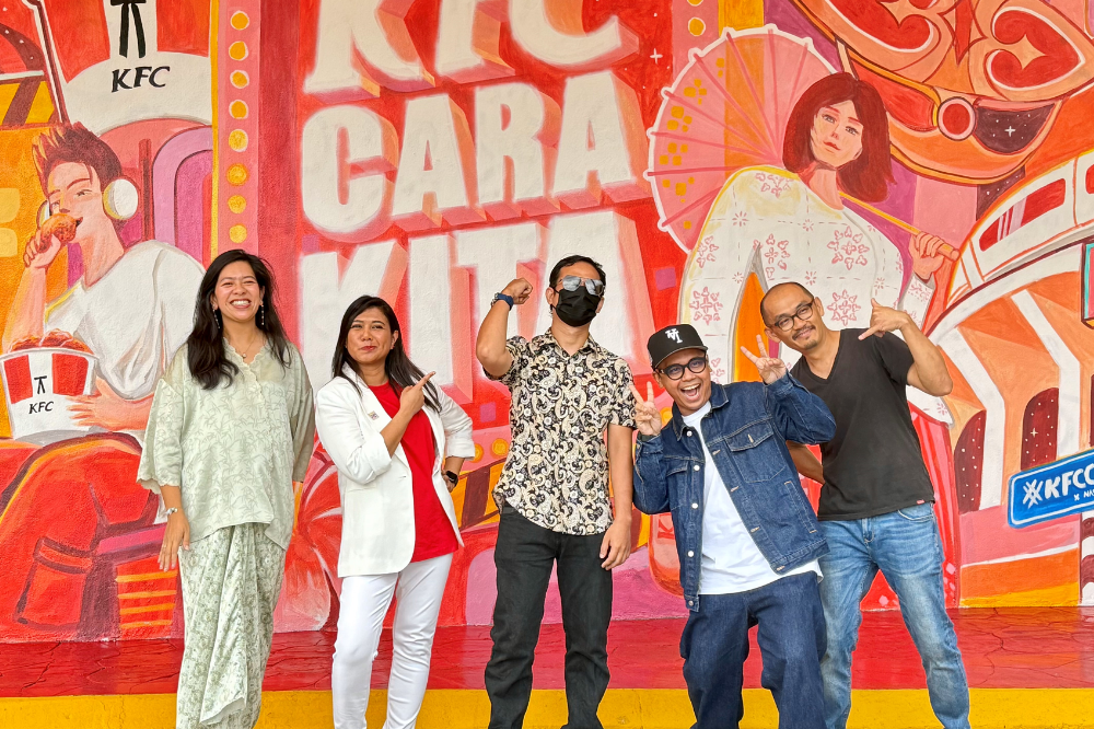 [L-R] Bingka KL, Chief Marketing Officer KFC Malaysia Hanim Mazam, Nas Suha, Katun, Haw.
