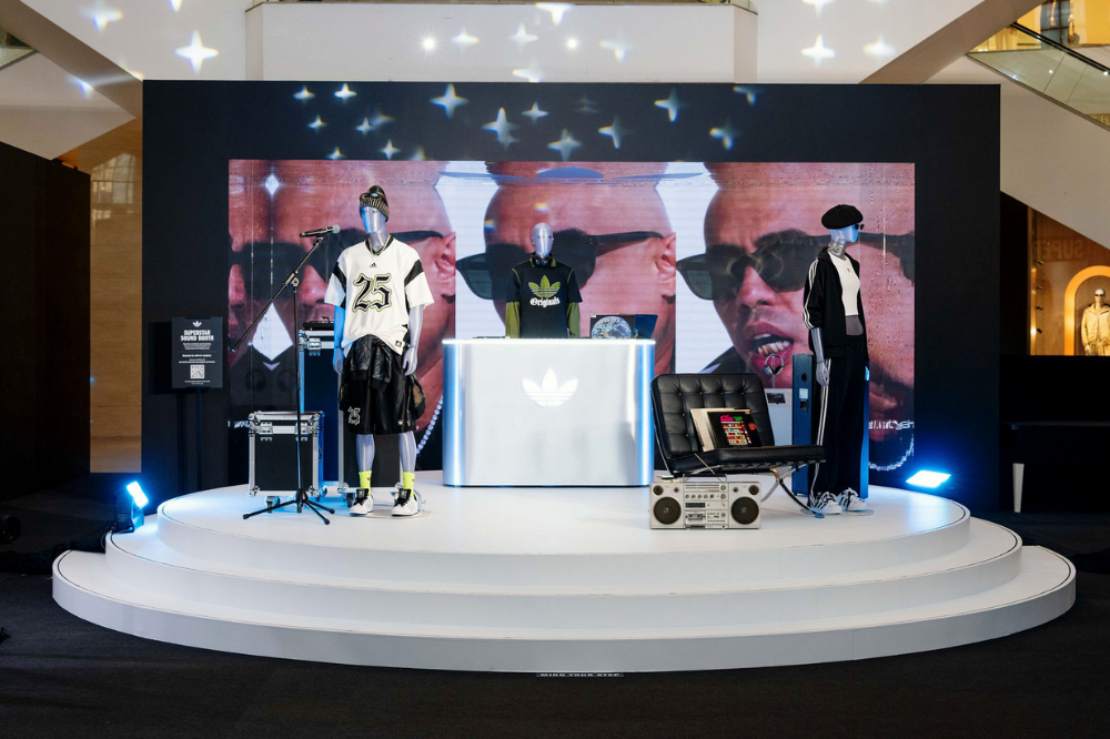 adidas Superstar Soundbooth featuring the adidas Firebird and Superstar at the
Originals Pop-Up in Pavilion KL. - Photo: adidas Malaysia