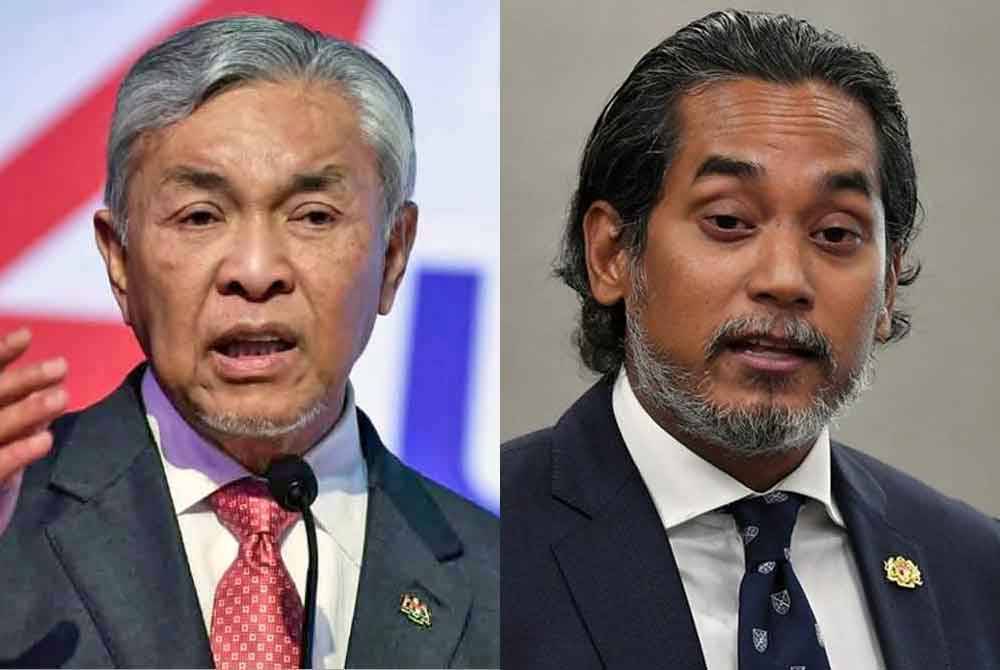 Ahmad Zahid (left), Khairy Jamaluddin (right)