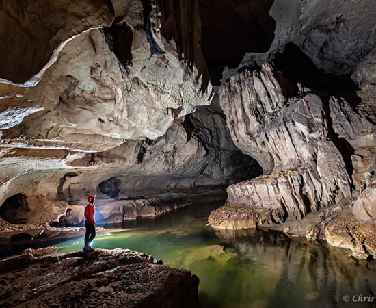 Clearwater Cave, it is the longest underground cave in Southeast Asia and the eighth longest in the world, stretching 265 kilometres beneath the earth in Mulu National Park, a Unesco World Heritage site. Photo: Mulu National Park website