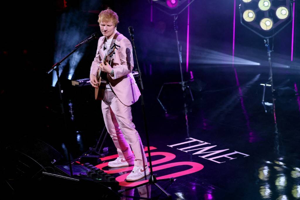 Ed Sheeran performs onstage during the 2025 TIME100 Gala at Jazz at Lincoln Center on April 24, 2025 in New York City. (Photo by Jemal Countess / GETTY IMAGES NORTH AMERICA / Getty Images via AFP)